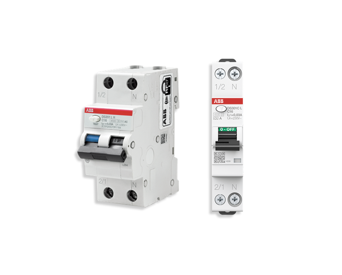 Interruttori magnetotermici differenziali DS residenziale