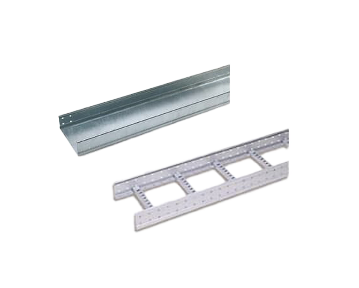 Canali e passerelle zincate a caldo dopo lavorazione